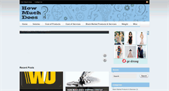 Desktop Screenshot of howmuchdoes.com